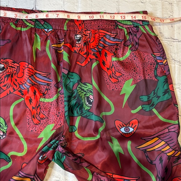 Dressed in Lala NWOT Wild Whimsey Satin Pant (pant only) - Picture 8 of 12